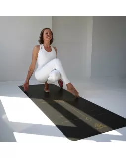 Коврик для йоги — Lotos Grey Gold, с уроками от Елены Маловой Коврик для йоги — Lotos Grey Gold, с уроками от Елены Маловой